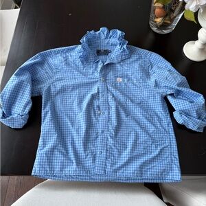 Upcycled dress shirt one of a kind